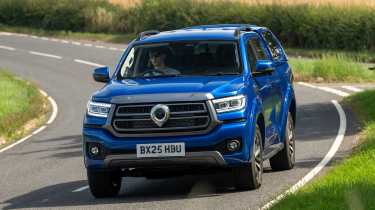 GWM Poer300 - front cornering