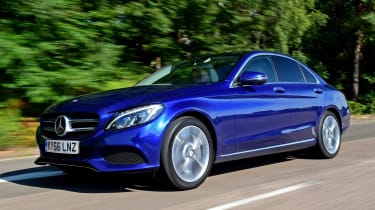 Mercedes C 350e plug-in hybrid - front tracking
