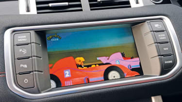 Range Rover Evoque interior screen detail