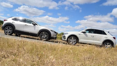 VW T-Roc and Mazda CX-30: face-to-face