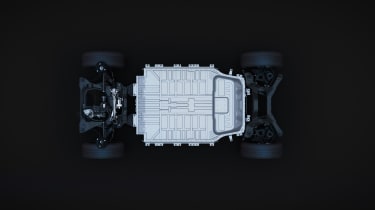 Nissan CMF-EV platform - top-down view