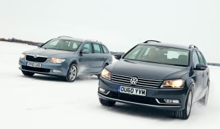 New VW Passat vs. Superb front