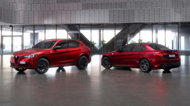 Alfa Romeo Giulia and Stelvio Quadrifoglio Colleziones - front and rear