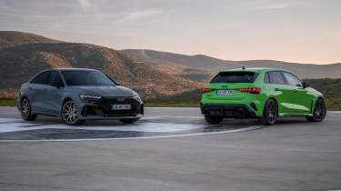 Audi RS 3 Sportback rear and Saloon front static