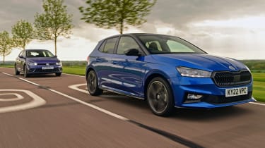 Skoda Fabia and Volkswagen Polo - side tracking