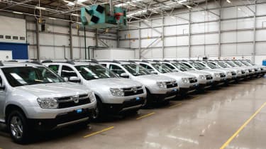Dacia Duster row
