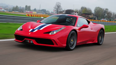 Ferrari 458 Speciale front action