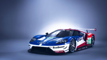 New Ford GT Le Mans car front