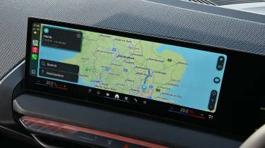 BMW X3 - infotainment screen 