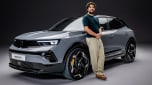 New Vauxhall Mokka GSE with Auto Express senior staff writer Jordan Katsianis stood alongside