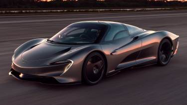 McLaren Speedtail - runway testing - front tracking