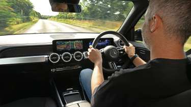 Richard Ingram driving the Mercedes EQB 250+ Urban Edition
