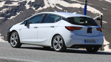 2019 Vauxhall Astra spied - rear