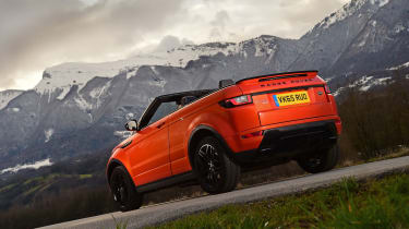 Range Rover Evoque Convertible review - rear quarter