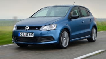 VW Polo Blue GT front tracking