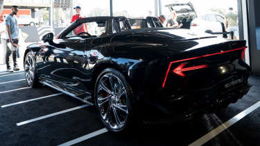 Cyberster Black - rear 3/4 Goodwood