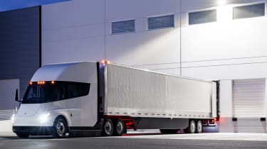 Tesla Semi - parked in loading bay
