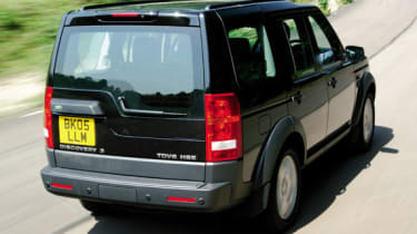 Rear view of Land Rover Discovery