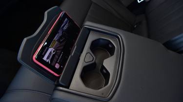 New Skoda Superb UK drive - rear cup holders 