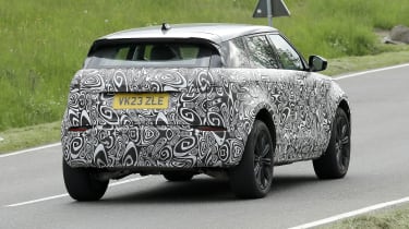 2024 Range Rover Evoque (camouflaged) - rear tracking