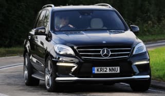 Mercedes ML63 AMG front cornering