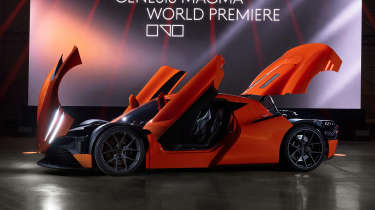 Genesis Magma GT supercar - front doors open