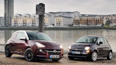 Vauxhall Adam vs Fiat 500  Auto Express