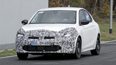 2023 Vauxhall Corsa (camouflaged) - front