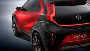 Toyota Aygo X prototype - studio rear detail