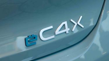 Citroen e-C4 X - badge detail