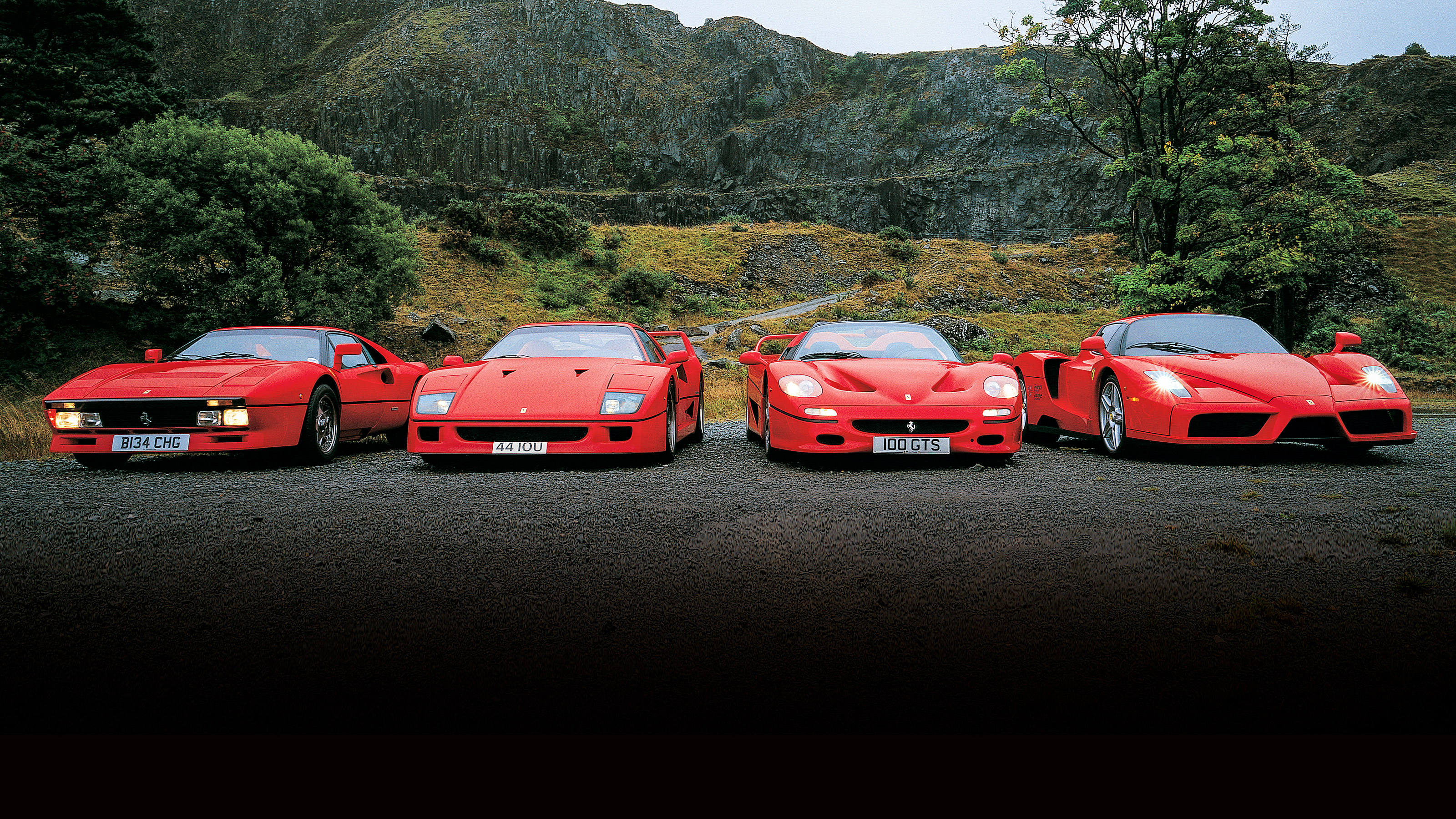Ferrari's hypercars: 288 GTO, F40, F50 and Enzo driven back-to