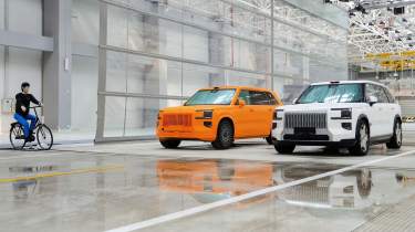 Geely safety testing centre - bicycle crash test