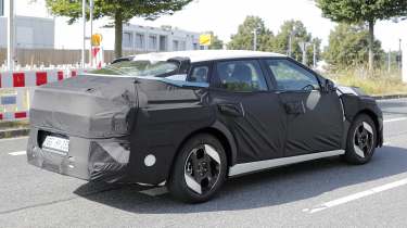 New Kia EV4 undergoing testing - rear 3/4 