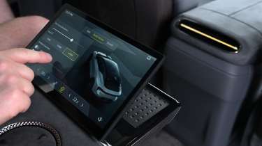 Lotus Eletre - rear touchscreen