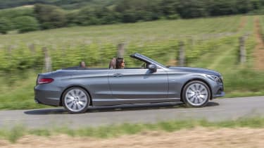 Mercedes C-Class Cabriolet - side action