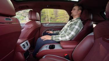 Alastair Crooks sat in the Bentley Bentayga Speed