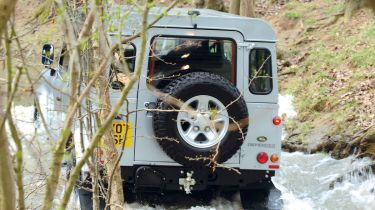 Land Rover Defender rear three-quarters