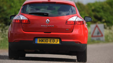 Renault Megane rear cornering