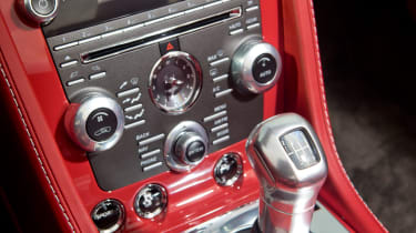 Aston Martin V12 Vantage Roadster interior detail