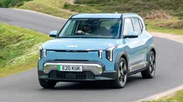Kia EV2 UK - front action