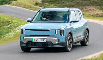 Kia EV2 UK - front action