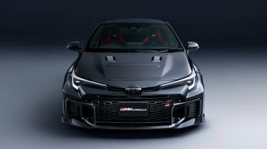 Toyota GRMN Corolla - black front end