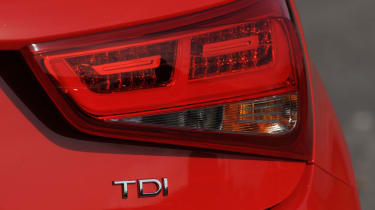 Audi A1 rear light and badge