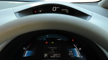 Nissan Leaf dial detail