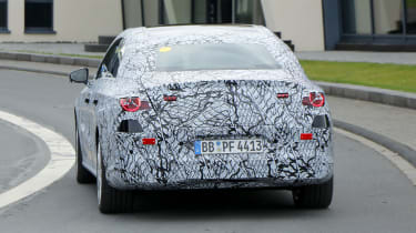 Mercedes EQ saloon (camouflaged) - rear action