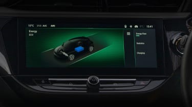 Vauxhall Corsa Electric facelift - infotainment screen