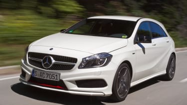Mercedes A250 Sport side tracking