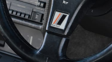 Audi Ur-Quattro steering wheel detail