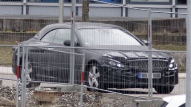 Mercedes C-Class Cabriolet spy shot front