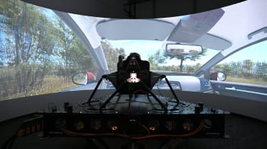 Dynisma driving simulator in operation